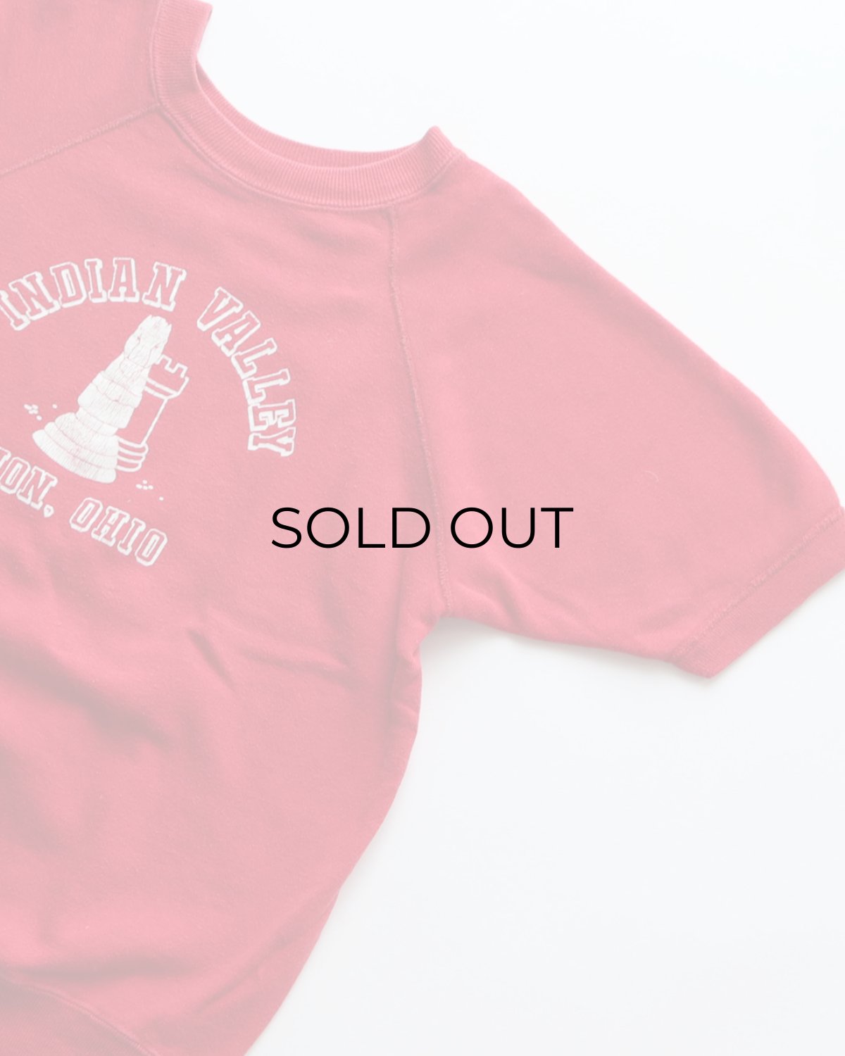 画像3: 60's UNKNOWN BRAND PRINT CREW NECK S/S SWEAT "INDIAN VALLEY" (3)