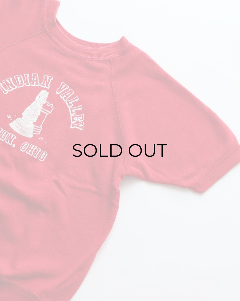 画像3: 60's UNKNOWN BRAND PRINT CREW NECK S/S SWEAT "INDIAN VALLEY" (3)