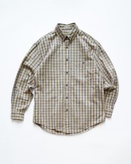 画像1: 90's Eddie Bauer COTTON CHECK B/D SHIRT (1)
