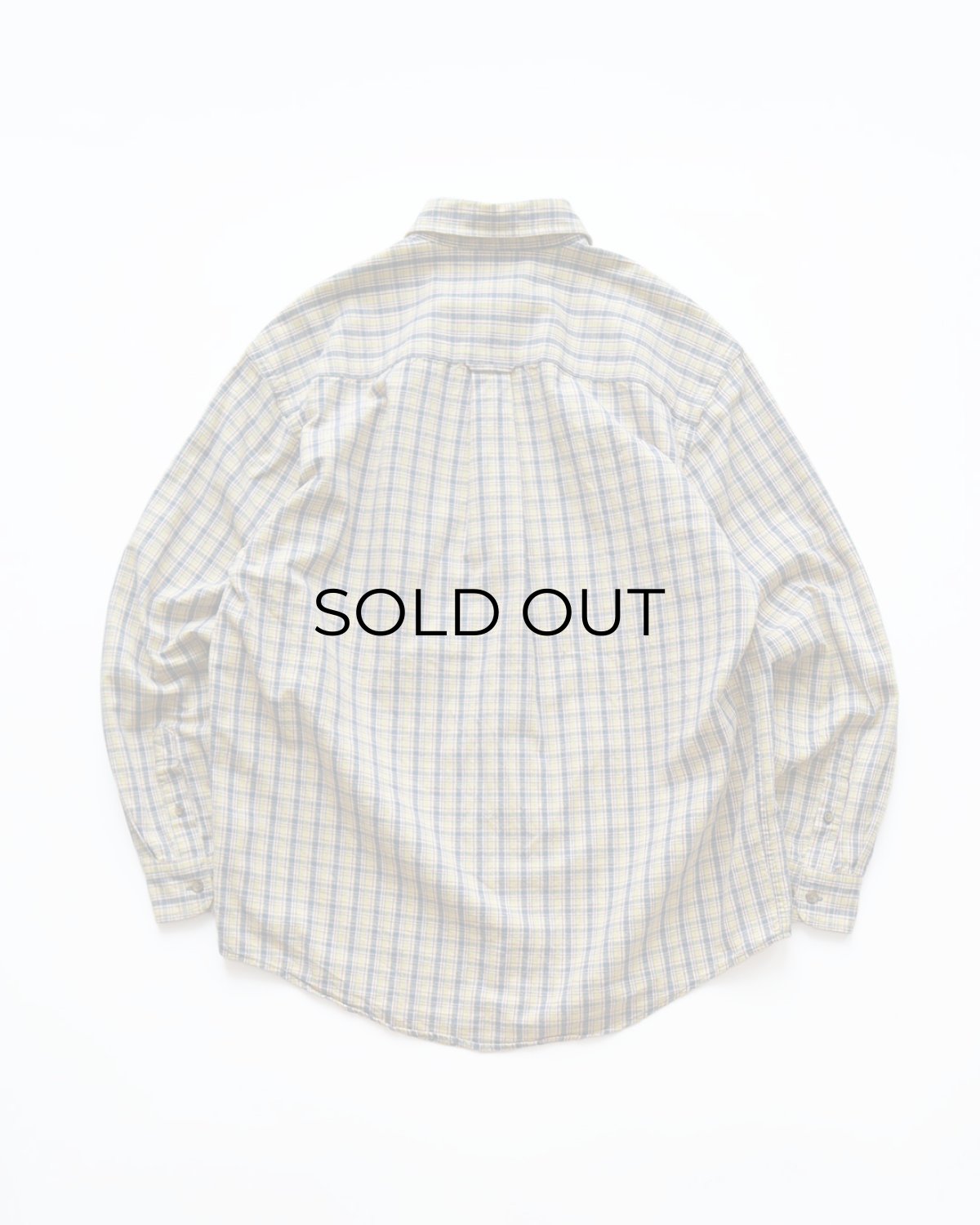 画像2: 90's Eddie Bauer COTTON CHECK B/D SHIRT (2)