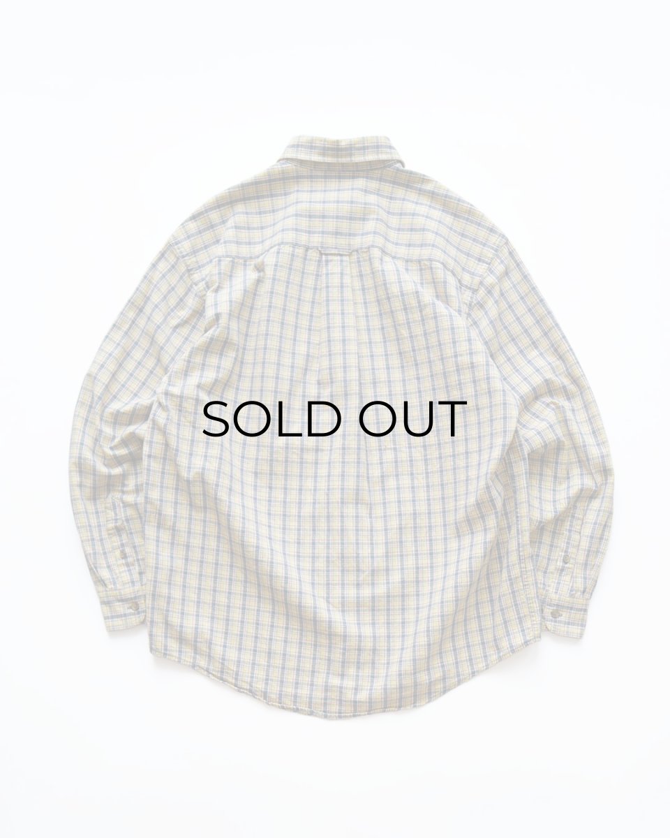 画像2: 90's Eddie Bauer COTTON CHECK B/D SHIRT (2)