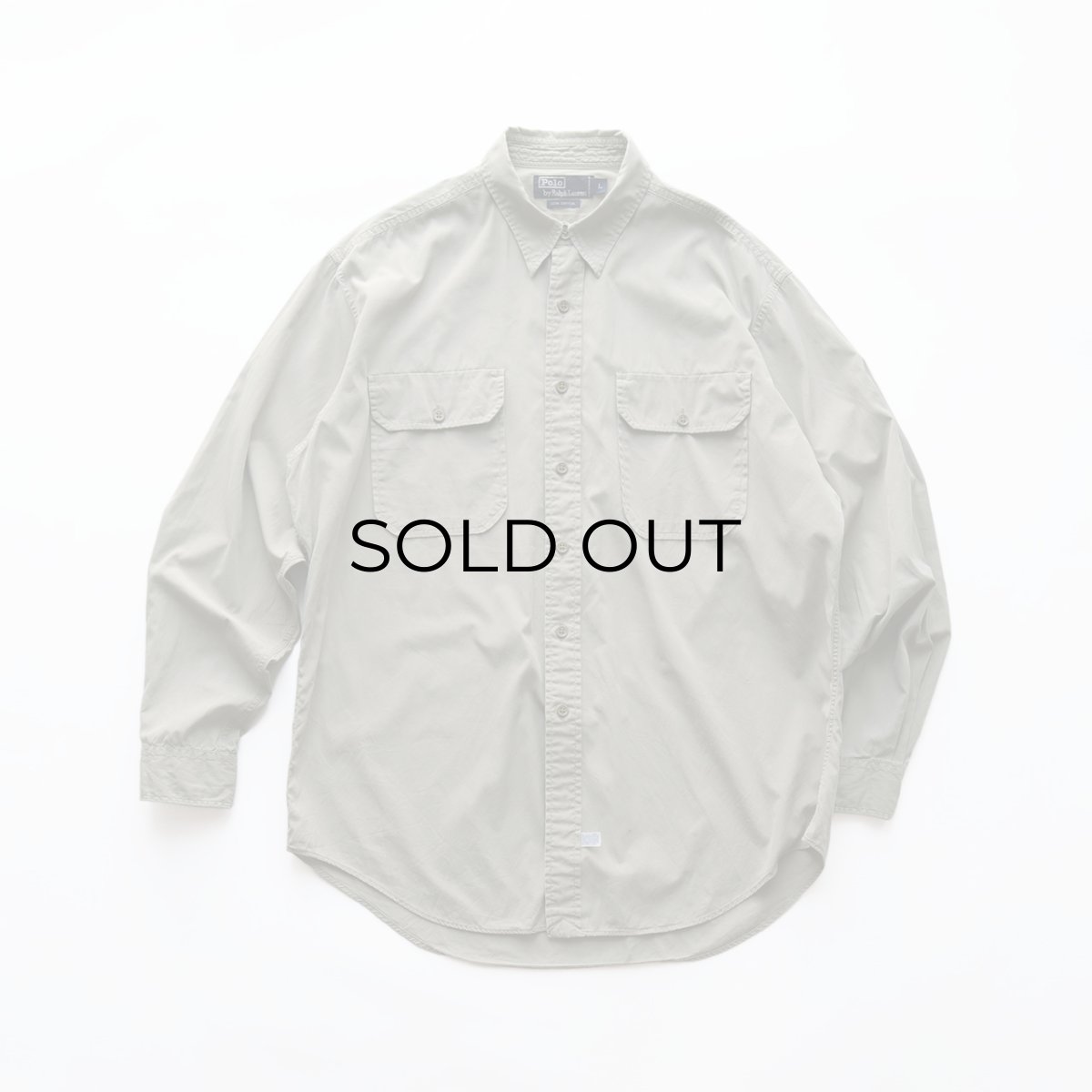 画像1: 〜90's Polo by Ralph Lauren COTTON POPLIN WORK style SHIRT (1)
