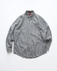画像1: nordstrom LONG STAPLE COTTON PINPOINT OXFORD STRIPE B/D SHIRT (1)