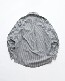 画像2: nordstrom LONG STAPLE COTTON PINPOINT OXFORD STRIPE B/D SHIRT (2)
