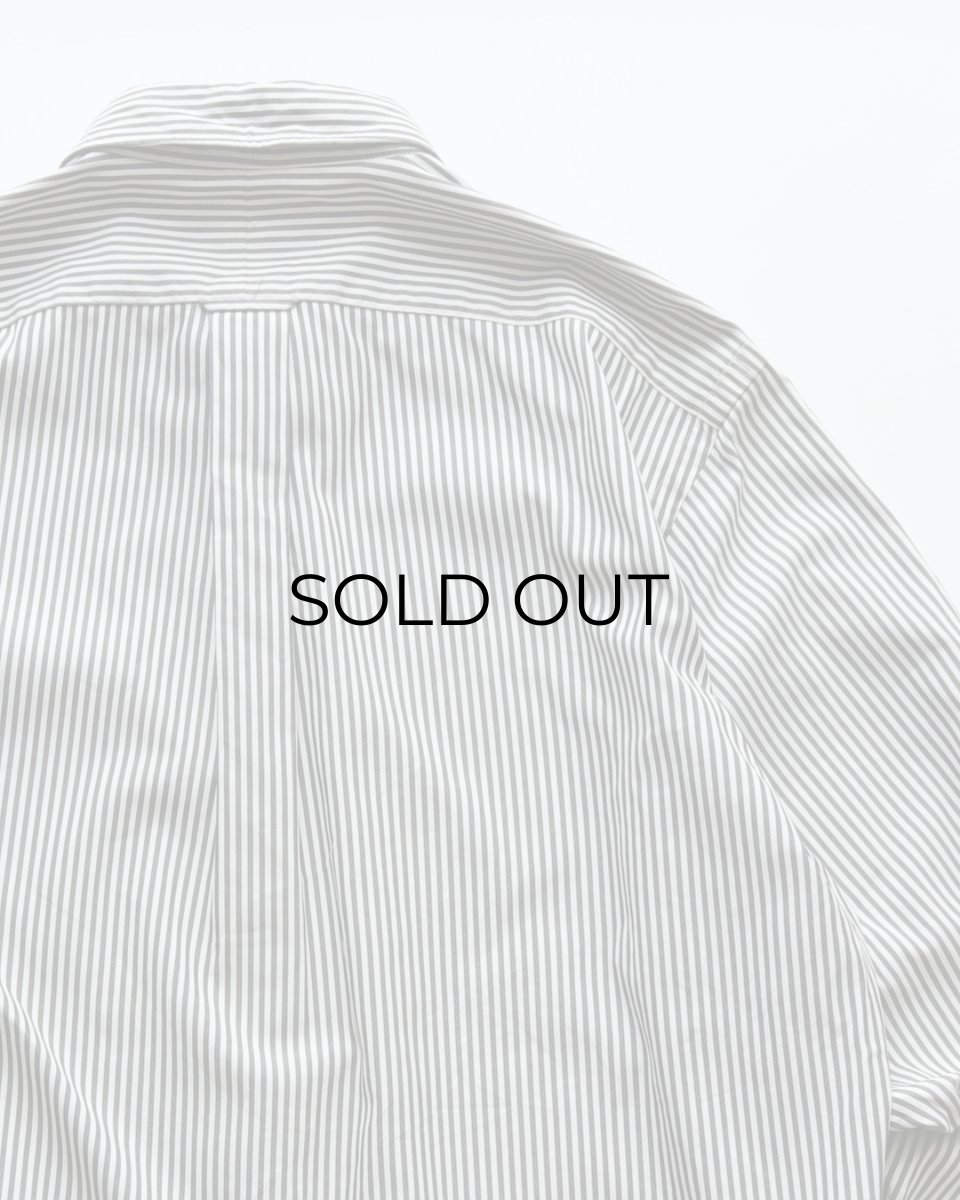 画像5: nordstrom LONG STAPLE COTTON PINPOINT OXFORD STRIPE B/D SHIRT (5)