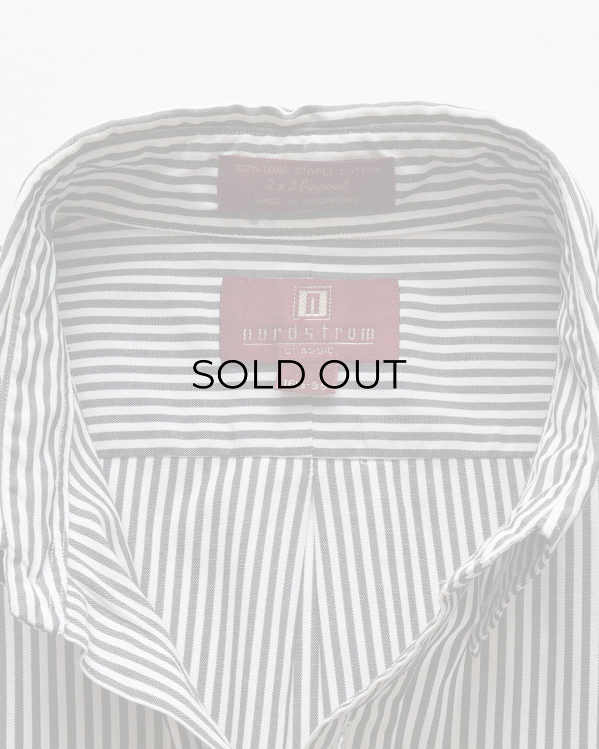 画像6: nordstrom LONG STAPLE COTTON PINPOINT OXFORD STRIPE B/D SHIRT (6)