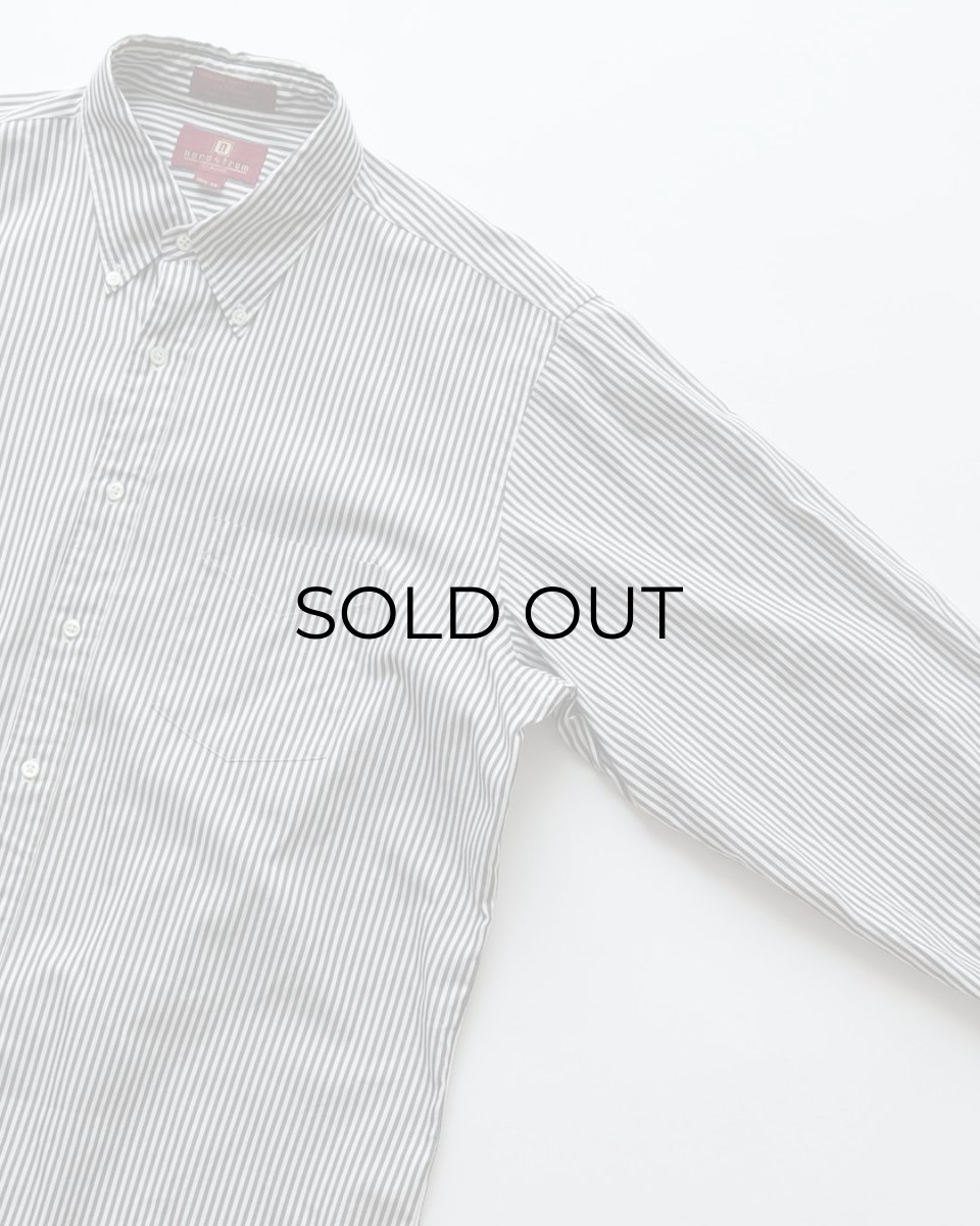 画像3: nordstrom LONG STAPLE COTTON PINPOINT OXFORD STRIPE B/D SHIRT (3)