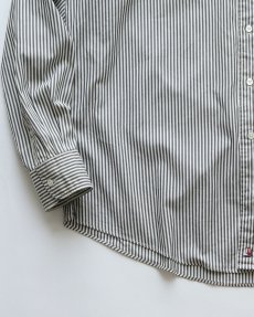 画像4: nordstrom LONG STAPLE COTTON PINPOINT OXFORD STRIPE B/D SHIRT (4)