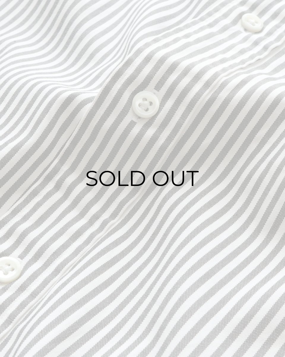 画像7: nordstrom LONG STAPLE COTTON PINPOINT OXFORD STRIPE B/D SHIRT (7)