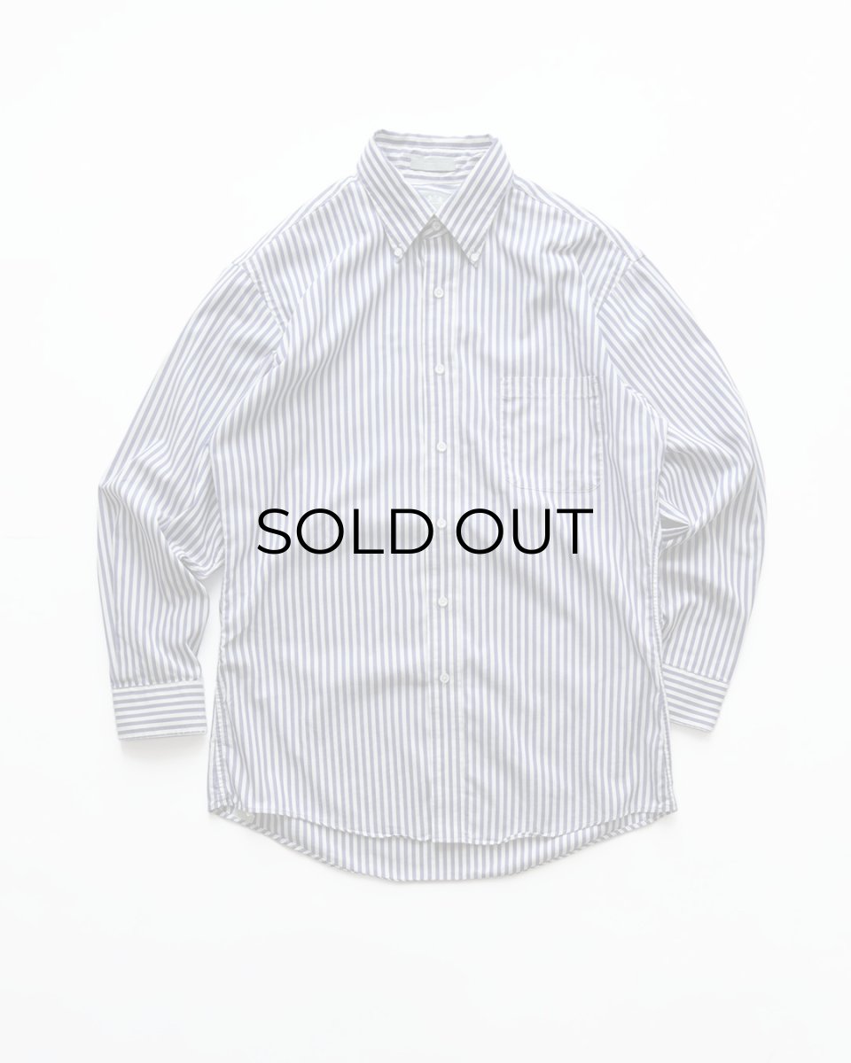 画像1: 〜00's STAFFORD PINPOINT OXFORD STRIPE B/D SHIRT "MADE IN USA" (1)