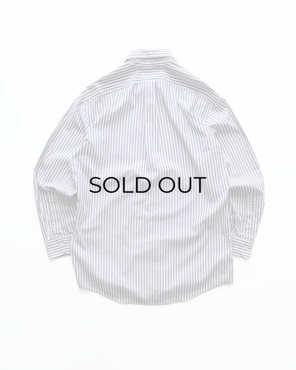 画像2: 〜00's STAFFORD PINPOINT OXFORD STRIPE B/D SHIRT "MADE IN USA" (2)