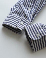 画像9: 〜00's STAFFORD PINPOINT OXFORD STRIPE B/D SHIRT "MADE IN USA" (9)