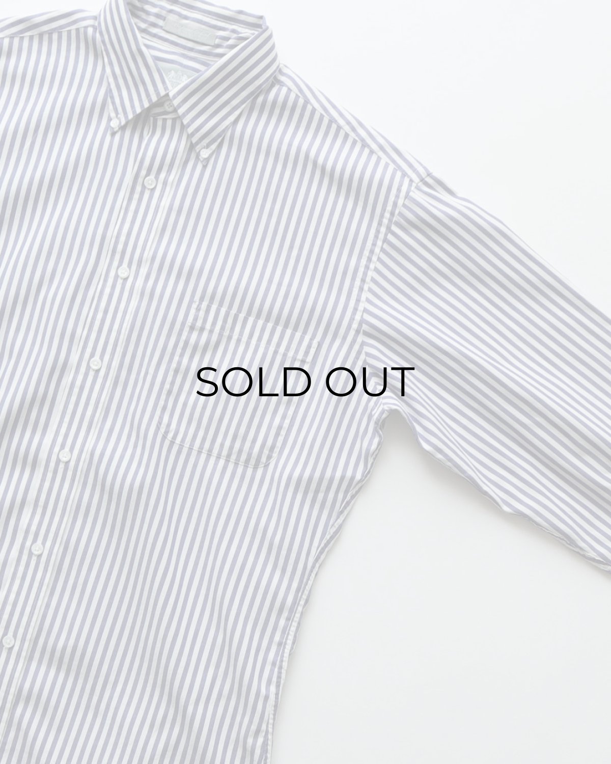 画像3: 〜00's STAFFORD PINPOINT OXFORD STRIPE B/D SHIRT "MADE IN USA" (3)