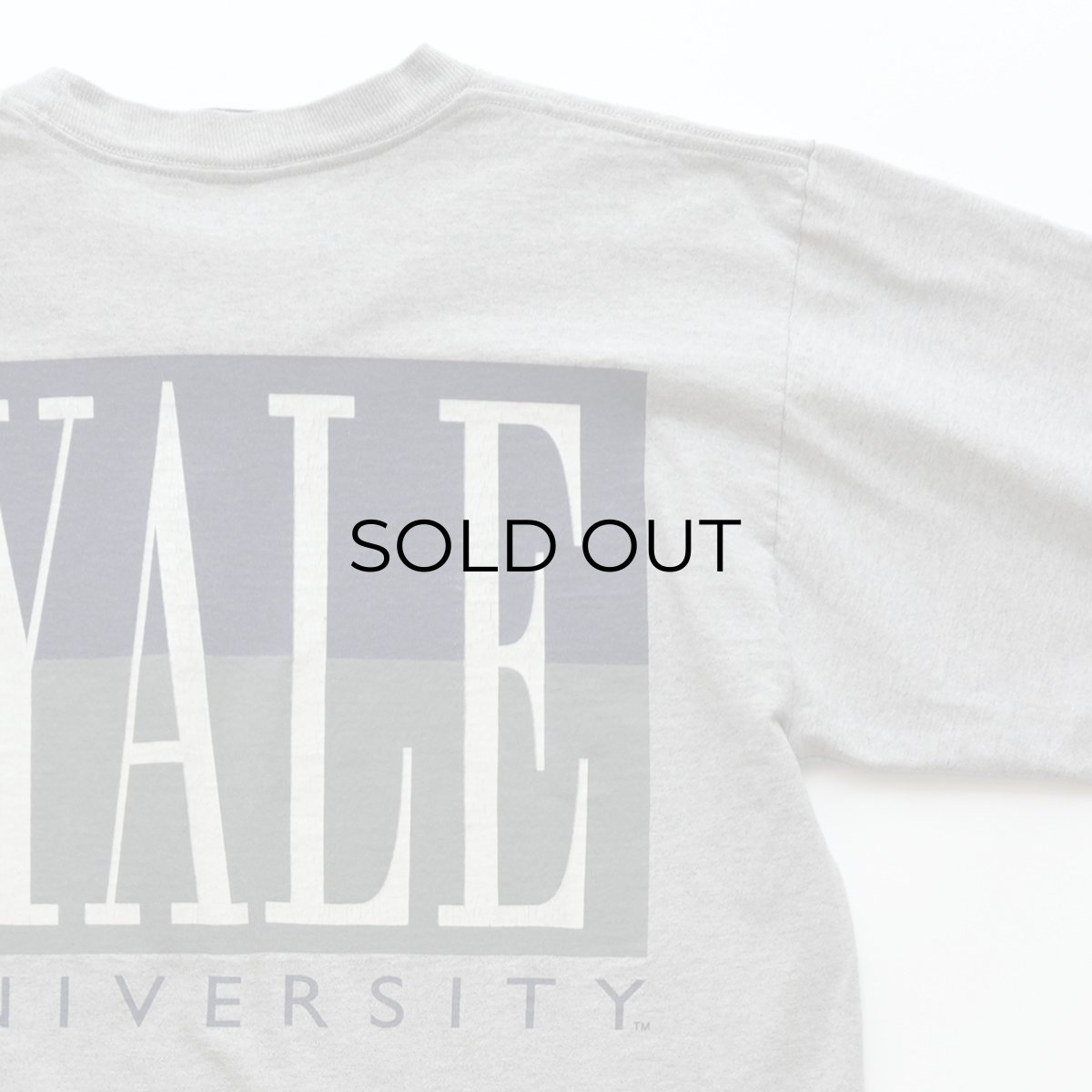 画像5: 90's JANSPORT COTTON W-PRINT L/S TEE "YALE UNIVERSITY" "MADE IN USA" (5)