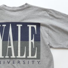 画像5: 90's JANSPORT COTTON W-PRINT L/S TEE "YALE UNIVERSITY" "MADE IN USA" (5)