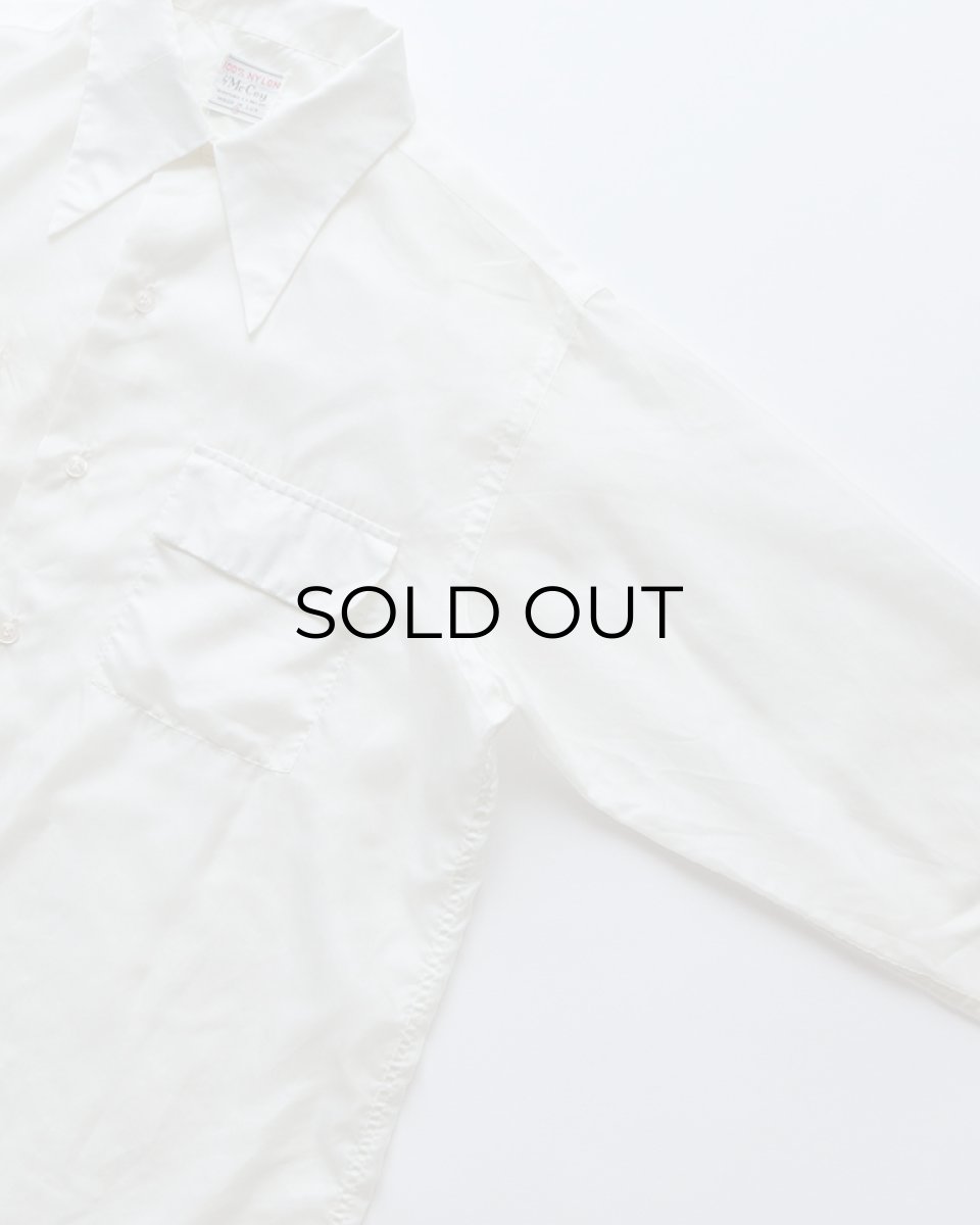 画像3: 50's McCoy NYLON OPEN COLLAR BOX SHIRT (3)