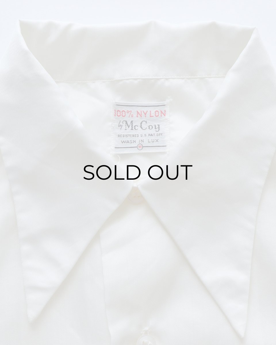 画像7: 50's McCoy NYLON OPEN COLLAR BOX SHIRT (7)