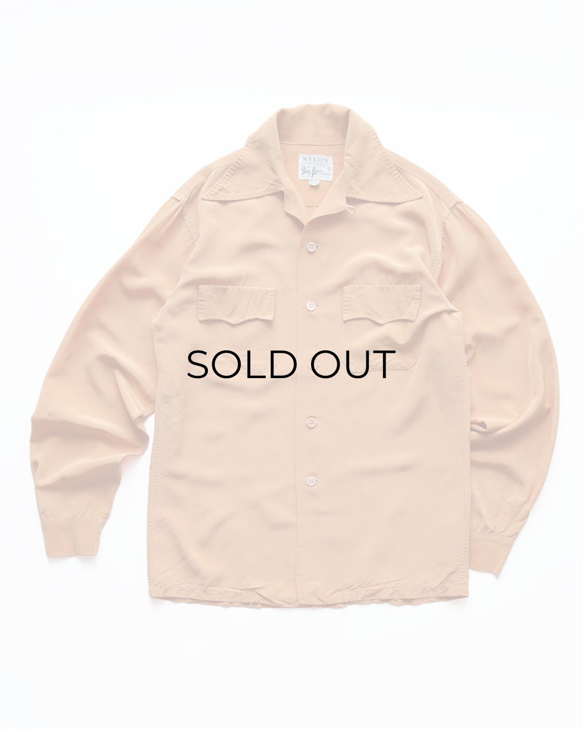 画像1: 50's Don Juan NYLON ACETATE LOOP COLLAR BOX SHIRT (1)