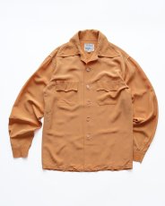 画像1: 50's Don Juan NYLON ACETATE LOOP COLLAR BOX SHIRT (1)