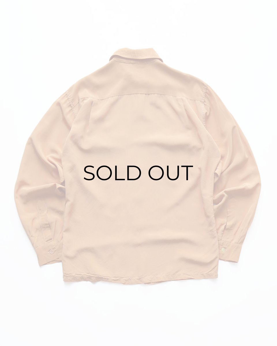 画像2: 50's Don Juan NYLON ACETATE LOOP COLLAR BOX SHIRT (2)