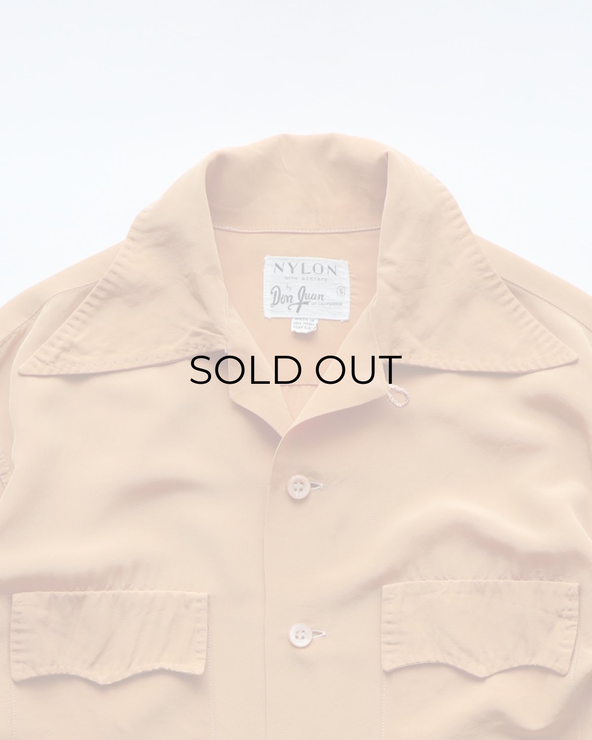 画像5: 50's Don Juan NYLON ACETATE LOOP COLLAR BOX SHIRT (5)
