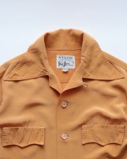 画像5: 50's Don Juan NYLON ACETATE LOOP COLLAR BOX SHIRT (5)