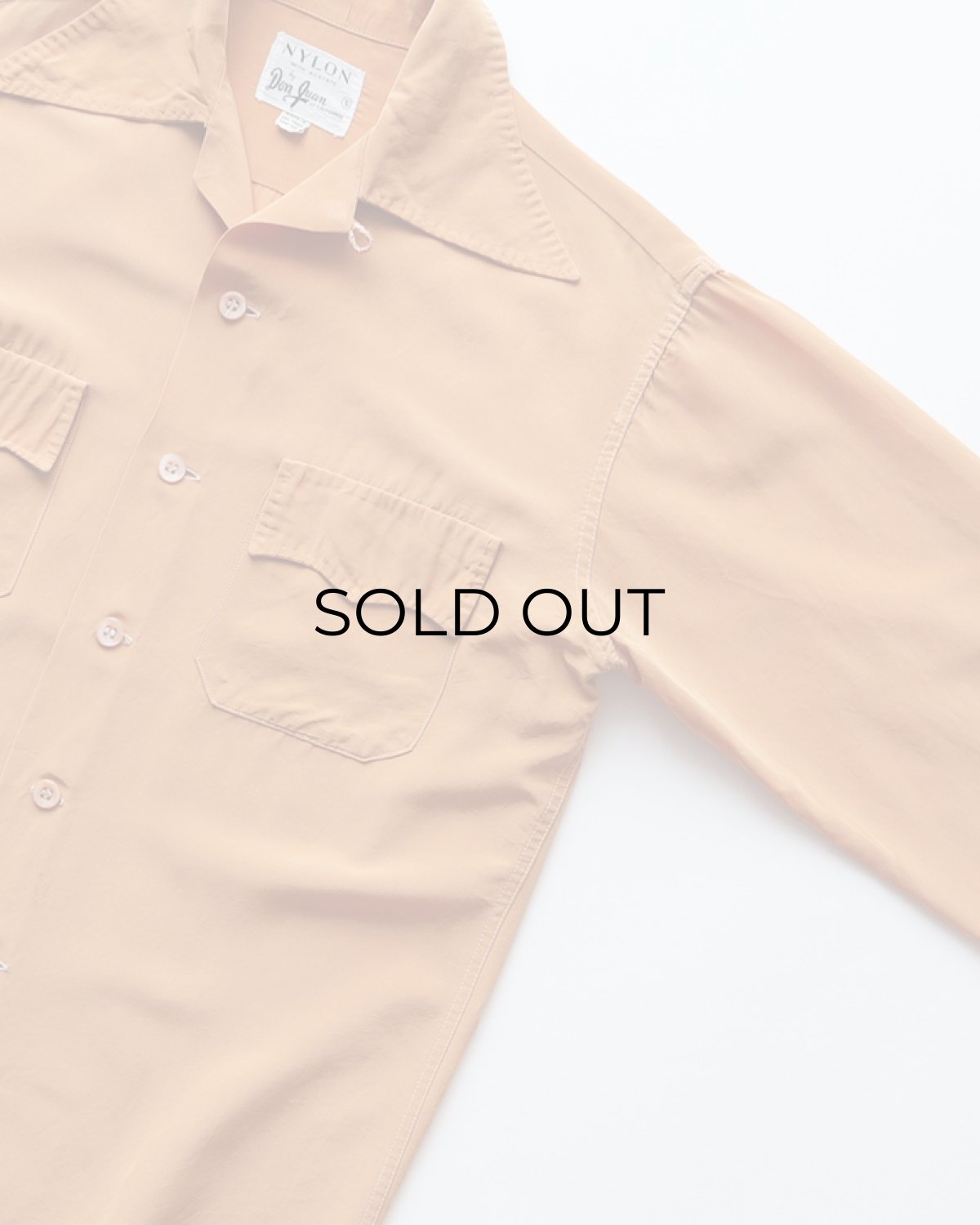画像3: 50's Don Juan NYLON ACETATE LOOP COLLAR BOX SHIRT (3)