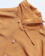 画像8: 50's Don Juan NYLON ACETATE LOOP COLLAR BOX SHIRT (8)