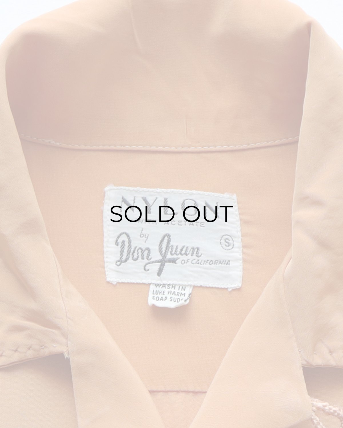 画像9: 50's Don Juan NYLON ACETATE LOOP COLLAR BOX SHIRT (9)