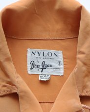 画像9: 50's Don Juan NYLON ACETATE LOOP COLLAR BOX SHIRT (9)