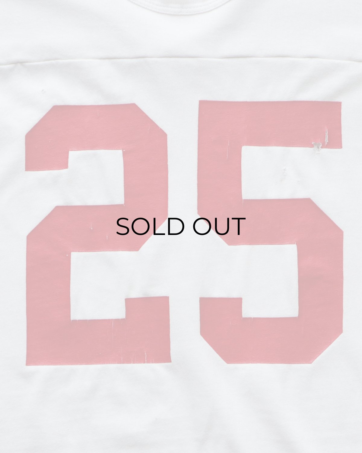 画像15: 80's RUSSELL W-PRINT CROPPED SLEEVE V NECK FOOTBALL TEE "GUNNISON" (15)