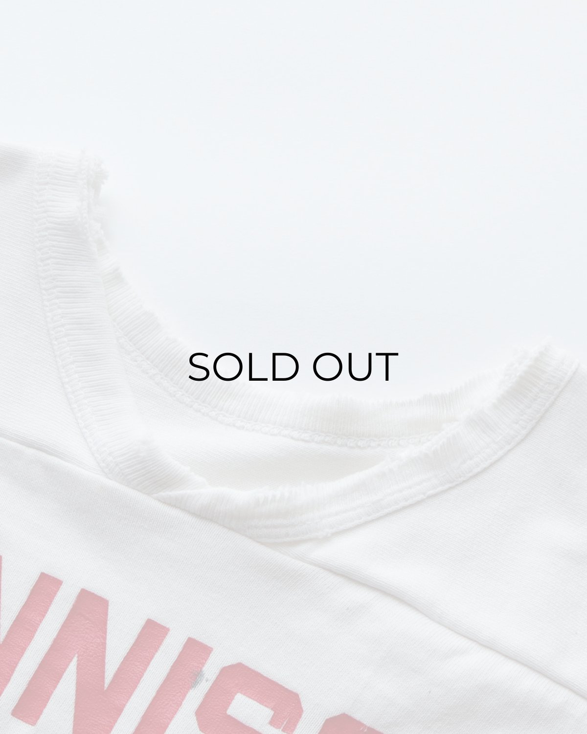 画像7: 80's RUSSELL W-PRINT CROPPED SLEEVE V NECK FOOTBALL TEE "GUNNISON" (7)