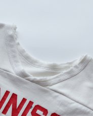 画像7: 80's RUSSELL W-PRINT CROPPED SLEEVE V NECK FOOTBALL TEE "GUNNISON" (7)