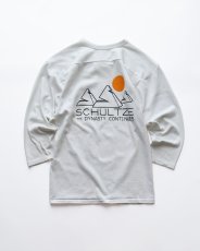 画像2: 80's RUSSELL W-PRINT CROPPED SLEEVE V NECK FOOTBALL TEE "SCHULTZE" (2)