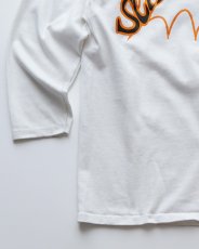 画像4: 80's RUSSELL W-PRINT CROPPED SLEEVE V NECK FOOTBALL TEE "SCHULTZE" (4)