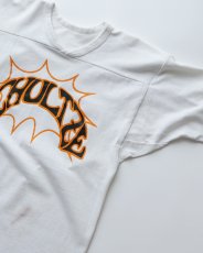 画像3: 80's RUSSELL W-PRINT CROPPED SLEEVE V NECK FOOTBALL TEE "SCHULTZE" (3)