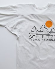 画像5: 80's RUSSELL W-PRINT CROPPED SLEEVE V NECK FOOTBALL TEE "SCHULTZE" (5)