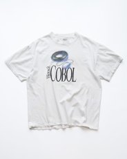 画像1: 90's ONEITA COTTON PRINT S/S TEE "Microsoft COBOL" "MADE IN USA" (1)