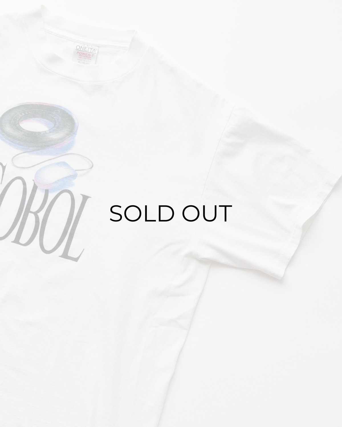 画像3: 90's ONEITA COTTON PRINT S/S TEE "Microsoft COBOL" "MADE IN USA" (3)