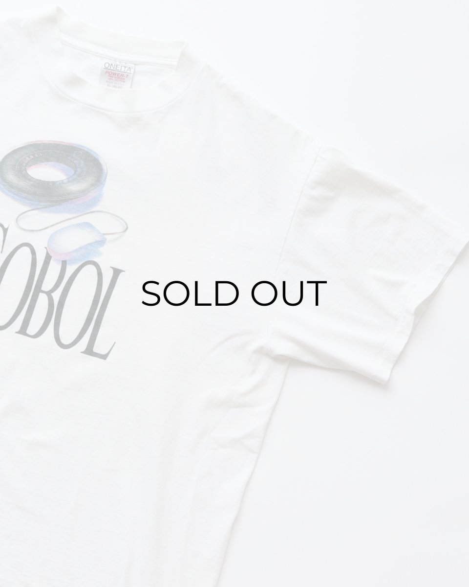 画像3: 90's ONEITA COTTON PRINT S/S TEE "Microsoft COBOL" "MADE IN USA" (3)