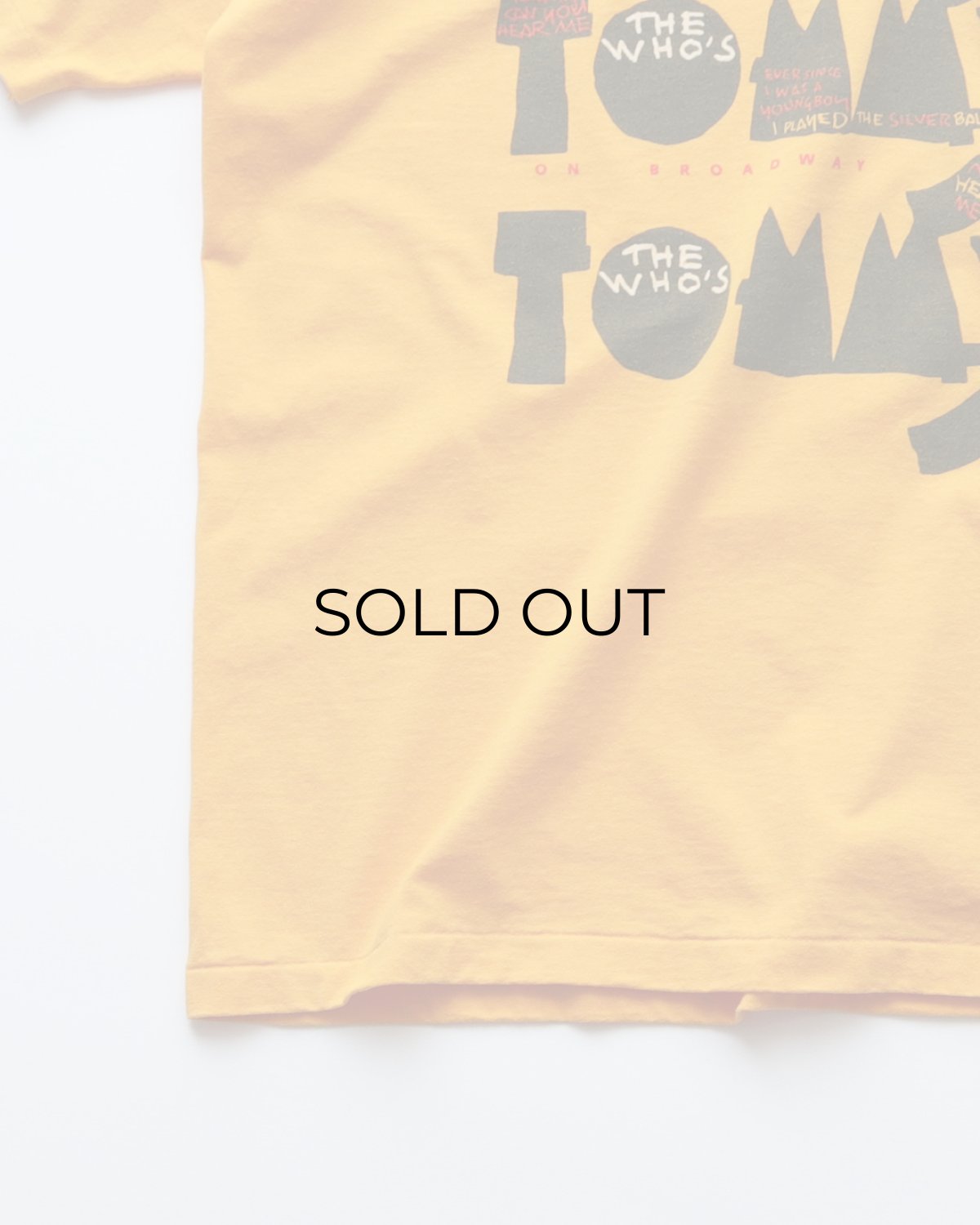 画像4: 90's Hanes W-PRINT S/S MUSICAL TEE "THE WHO'S TOMMY" "MADE IN USA" (4)