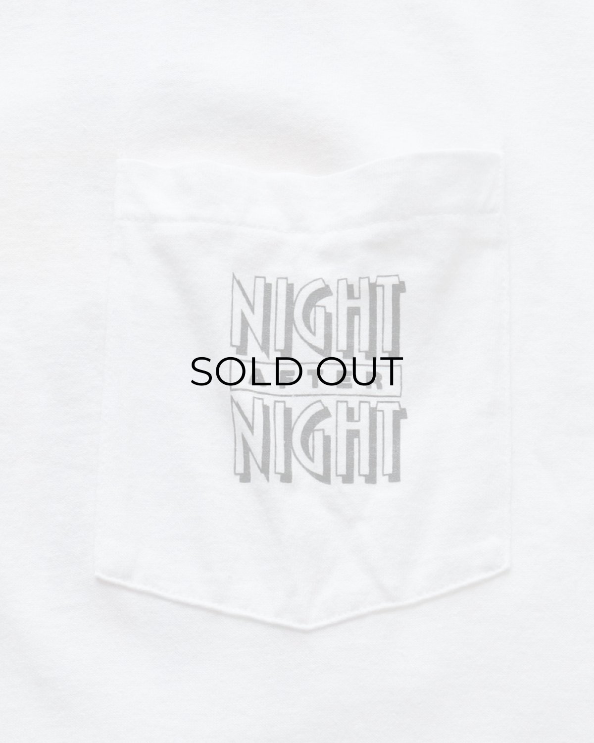 画像5: 90's FRUIT OF THE LOOM COTTON W-PRINT S/S POCKET TEE "NIGHT AFTER NIGHT" "MADE IN USA" (5)