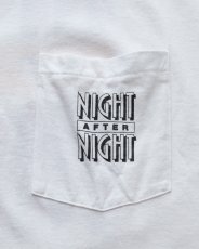 画像5: 90's FRUIT OF THE LOOM COTTON W-PRINT S/S POCKET TEE "NIGHT AFTER NIGHT" "MADE IN USA" (5)