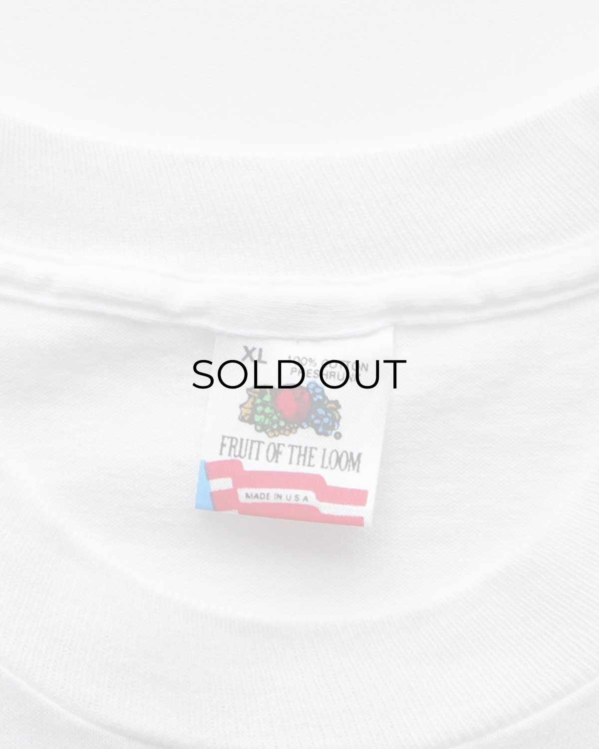 画像6: 90's FRUIT OF THE LOOM COTTON W-PRINT S/S POCKET TEE "NIGHT AFTER NIGHT" "MADE IN USA" (6)