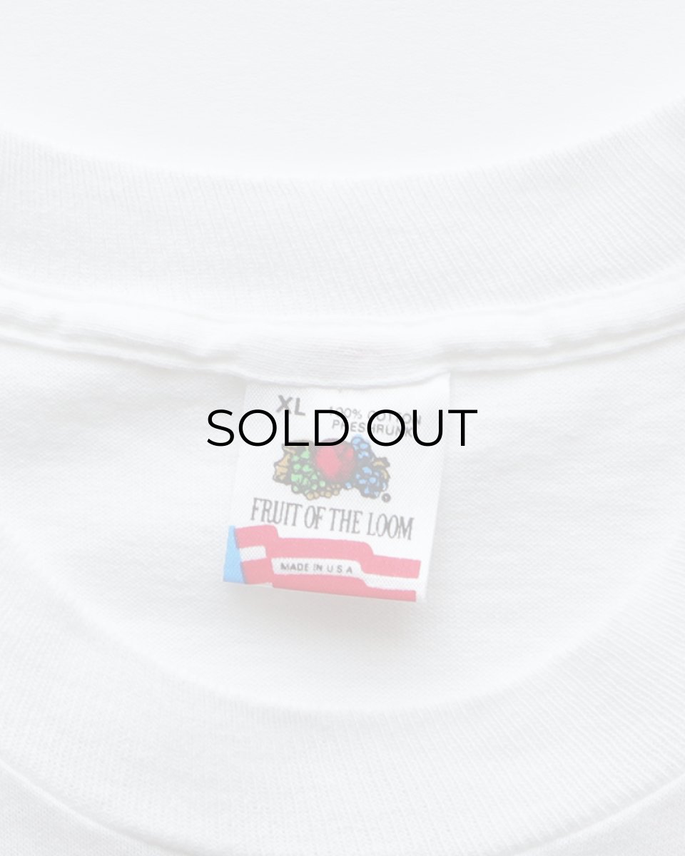 画像6: 90's FRUIT OF THE LOOM COTTON W-PRINT S/S POCKET TEE "NIGHT AFTER NIGHT" "MADE IN USA" (6)