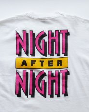 画像4: 90's FRUIT OF THE LOOM COTTON W-PRINT S/S POCKET TEE "NIGHT AFTER NIGHT" "MADE IN USA" (4)