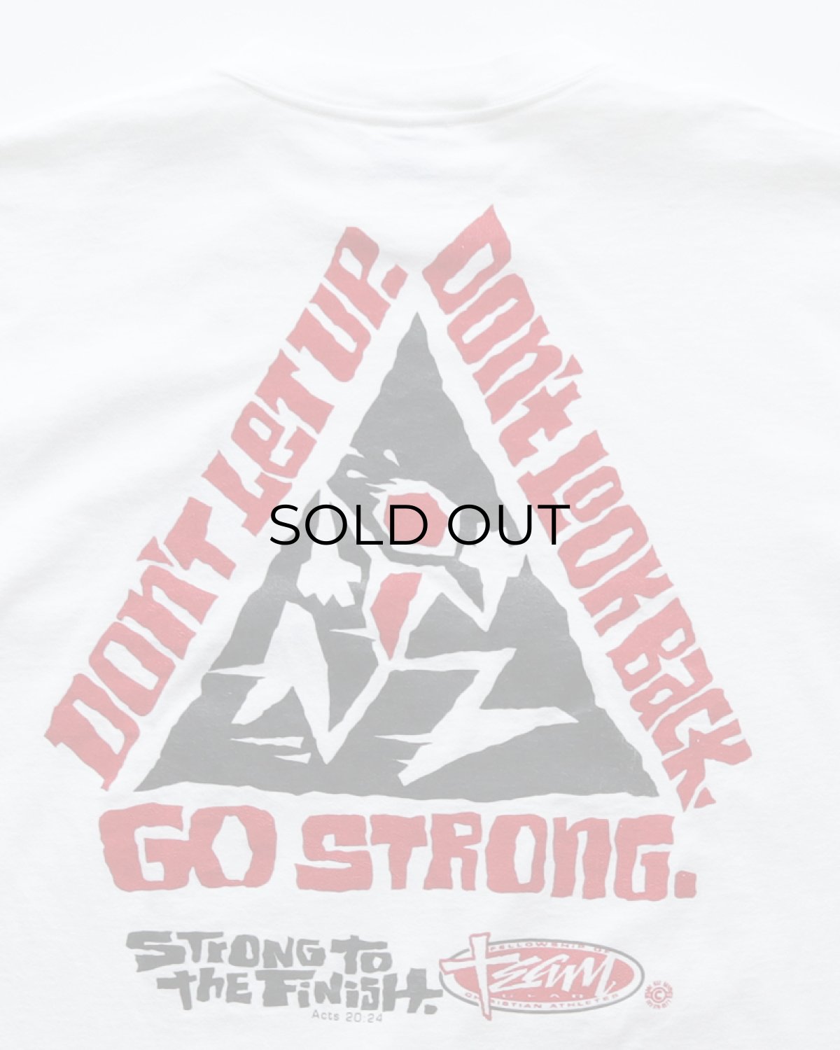 画像6: 90's All Sport COTTON W-PRINT S/S TEE "STRONG TO THE FINISH" "MADE IN USA" (6)