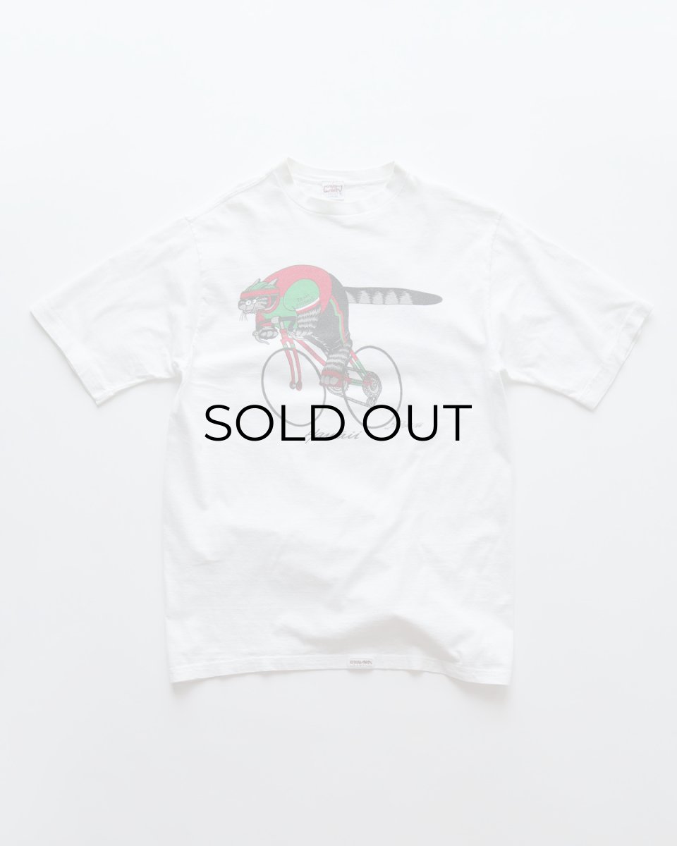 画像1: 90's crazy shirts COTTON "Kliban Cat" W-PRINT S/S TEE "TEAM FRISKIE" "MADE IN USA" (1)