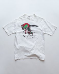 画像1: 90's crazy shirts COTTON "Kliban Cat" W-PRINT S/S TEE "TEAM FRISKIE" "MADE IN USA" (1)