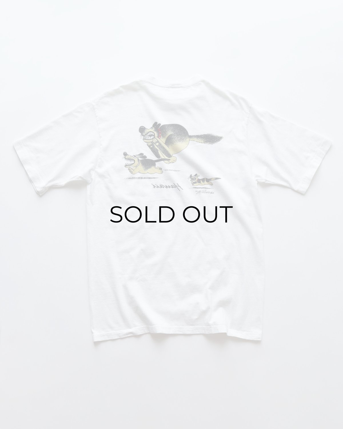 画像2: 90's crazy shirts COTTON "Kliban Cat" W-PRINT S/S TEE "TEAM FRISKIE" "MADE IN USA" (2)